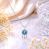 Enchanted Blue Evil Eye Drops 925 Sterling Silver Chain Pendant for women