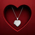 Enchanted Heart 925 Rhodium Plated White Accent Stone Locket Pendants