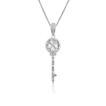 Enchanted Luck Symbol 925 Sterling Silver Key Pendant