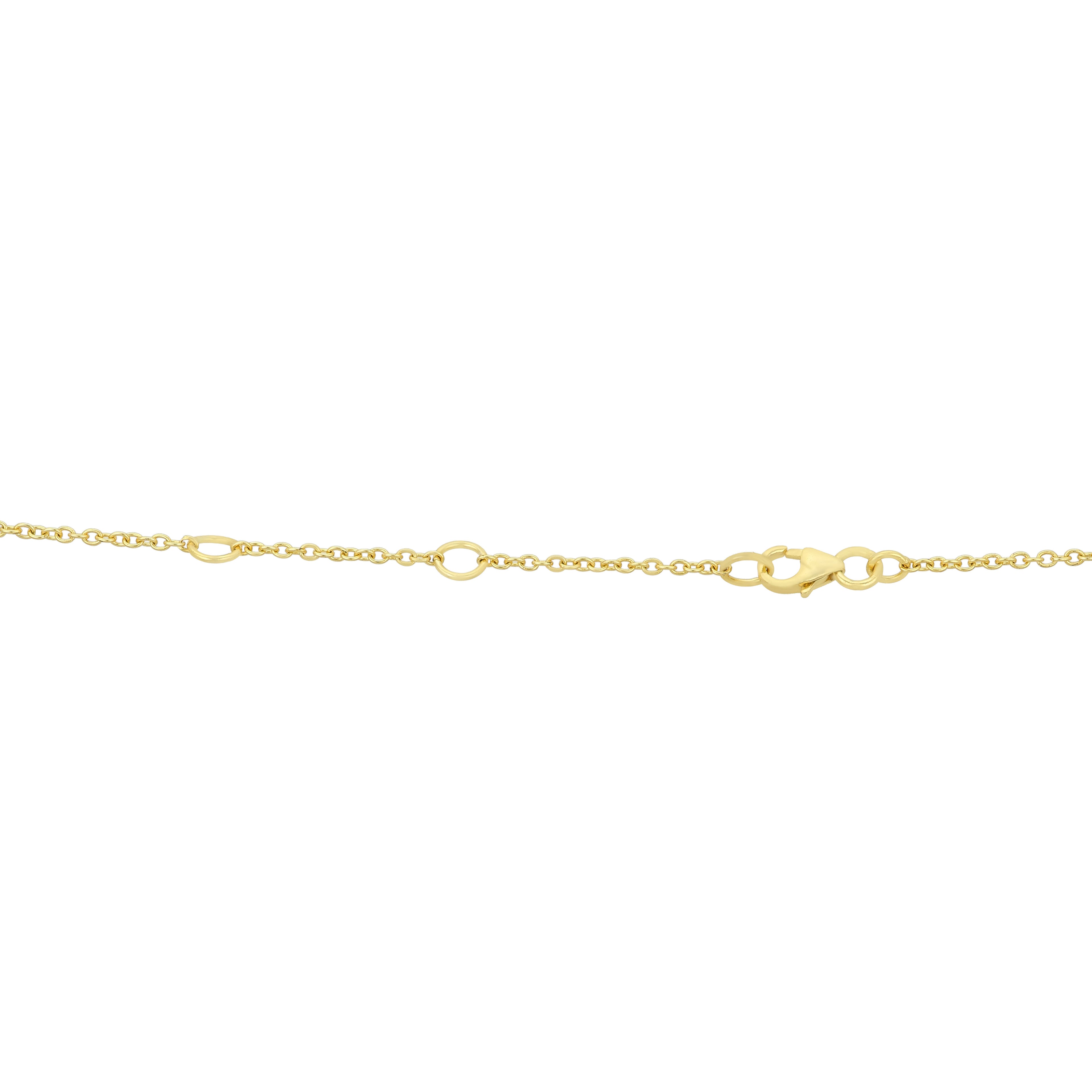 Enchanted Rose Petal Golden Artistic Designer Pendant Chain