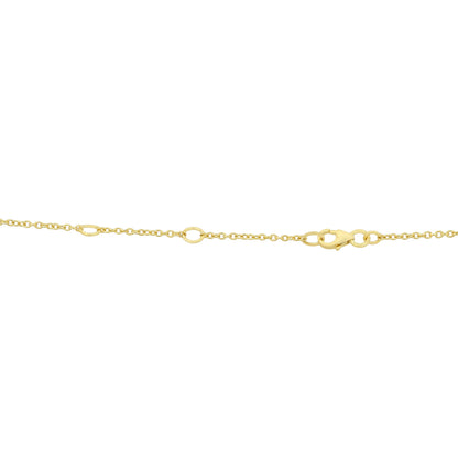 Enchanted Rose Petal Golden Artistic Designer Pendant Chain