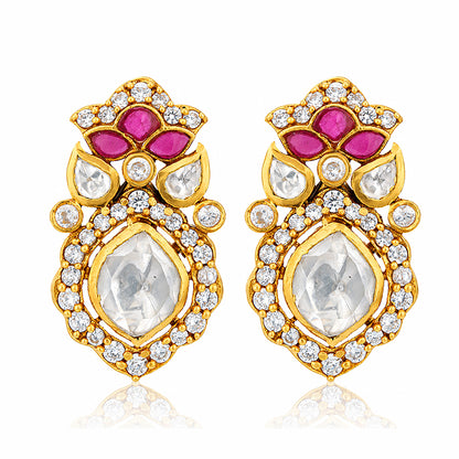 Enchanting Ruby Majesty 925 Sterling Silver Signature Earrings