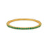 Endless Green Harmony 925 Sterling Silver Bangle for Women