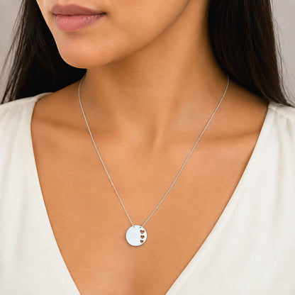Endless Love Motif 925 Sterling Silver Chain Pendant for Women