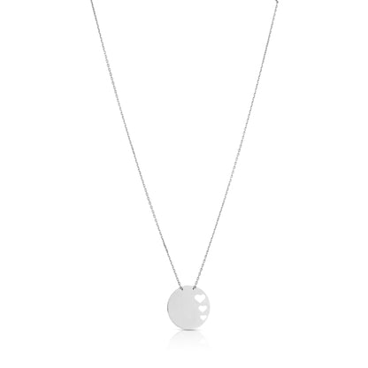 Endless Love Motif 925 Sterling Silver Chain Pendant for Women