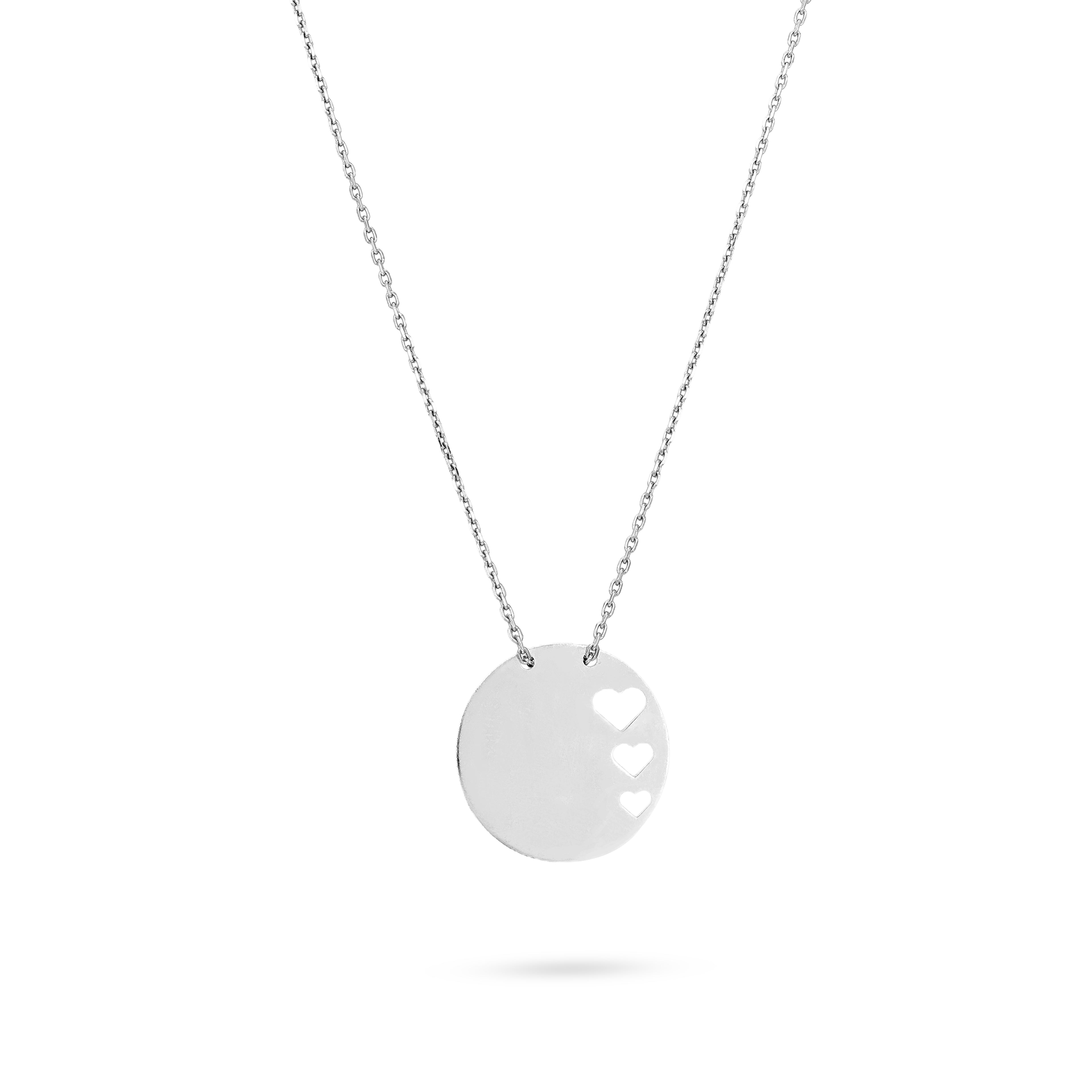 Endless Love Motif 925 Sterling Silver Chain Pendant for Women
