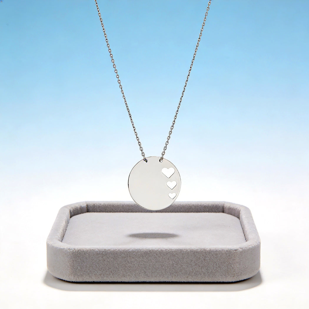 Endless Love Motif 925 Sterling Silver Chain Pendant for Women