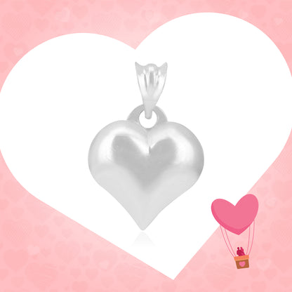 Enduring Heart 925 Rhodium Plated Polished Pendants