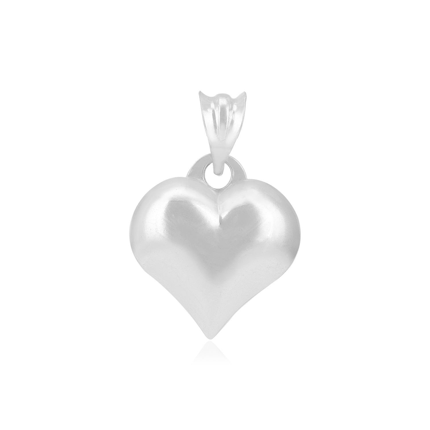 Enduring Heart 925 Rhodium Plated Polished Pendants