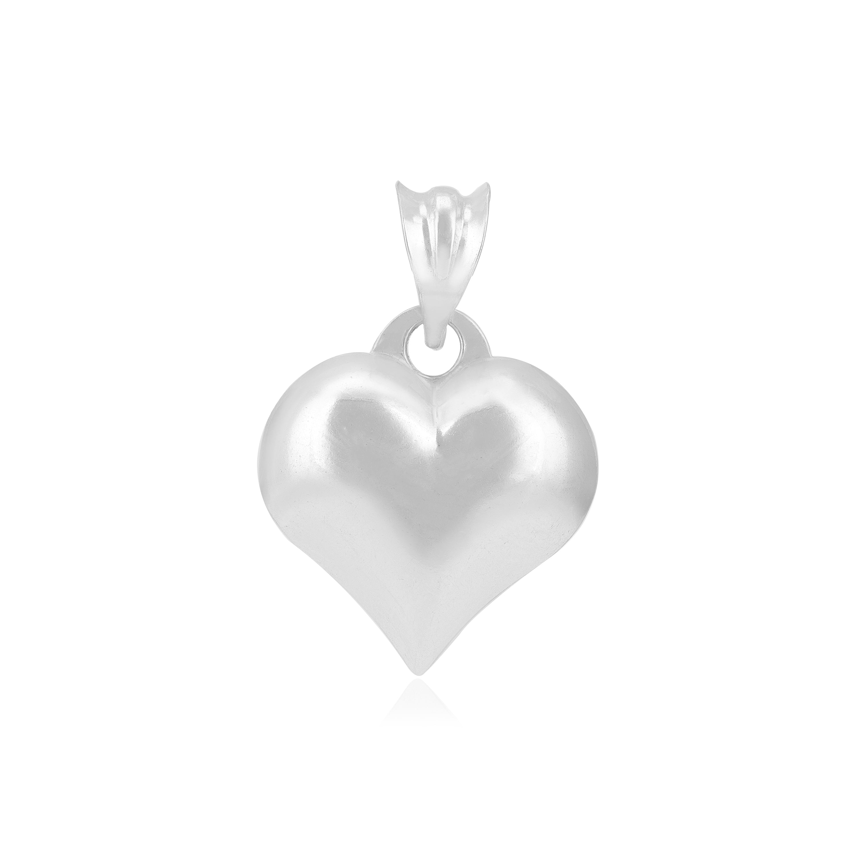 Enduring Heart 925 Rhodium Plated Polished Pendants