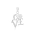 Enduring Heart Love 925 Rhodium Pendants