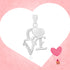 Enduring Heart Love 925 Rhodium Plated Pendants