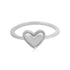 Enduring Heart 925 Rhodium Plated Polished Rings