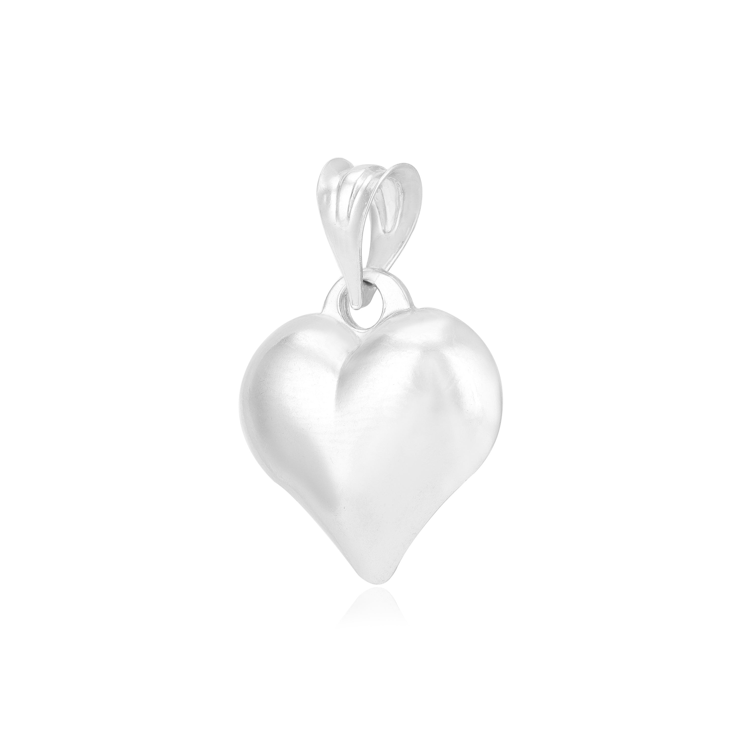 Enduring Heart 925 Rhodium Plated Polished Pendants