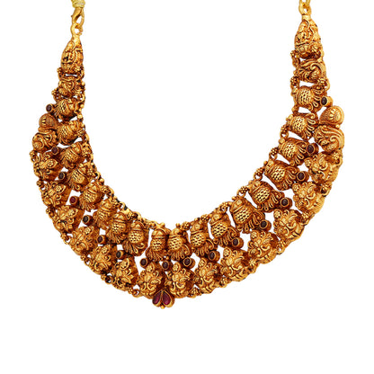 Enduring Infinity Peacock 925 Gold Plated Necklace