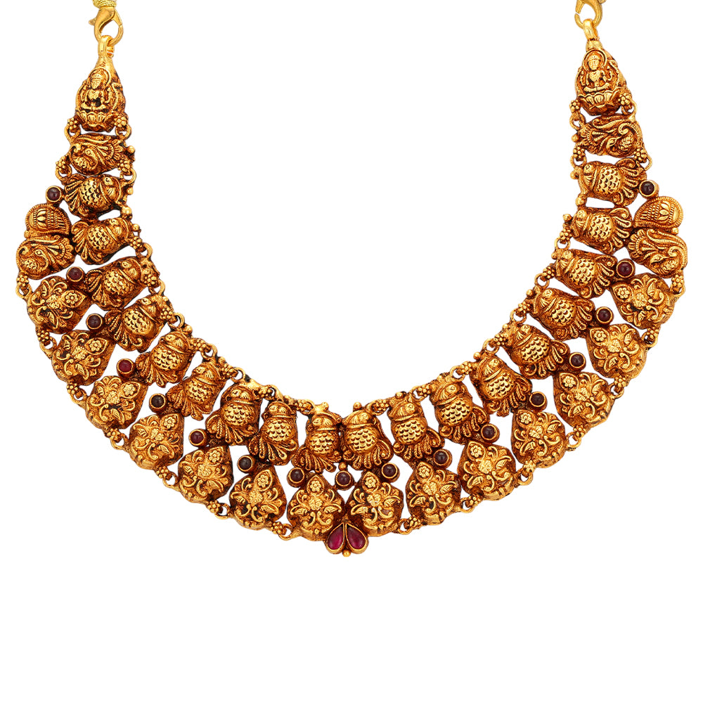 Enduring Infinity Peacock 925 Gold Plated Necklace