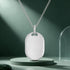 Engravable Sterling Silver Oval Dog Tag Pendant