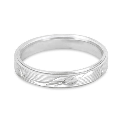 Engraved Whale Motif 925 Sterling Silver Ring for Men