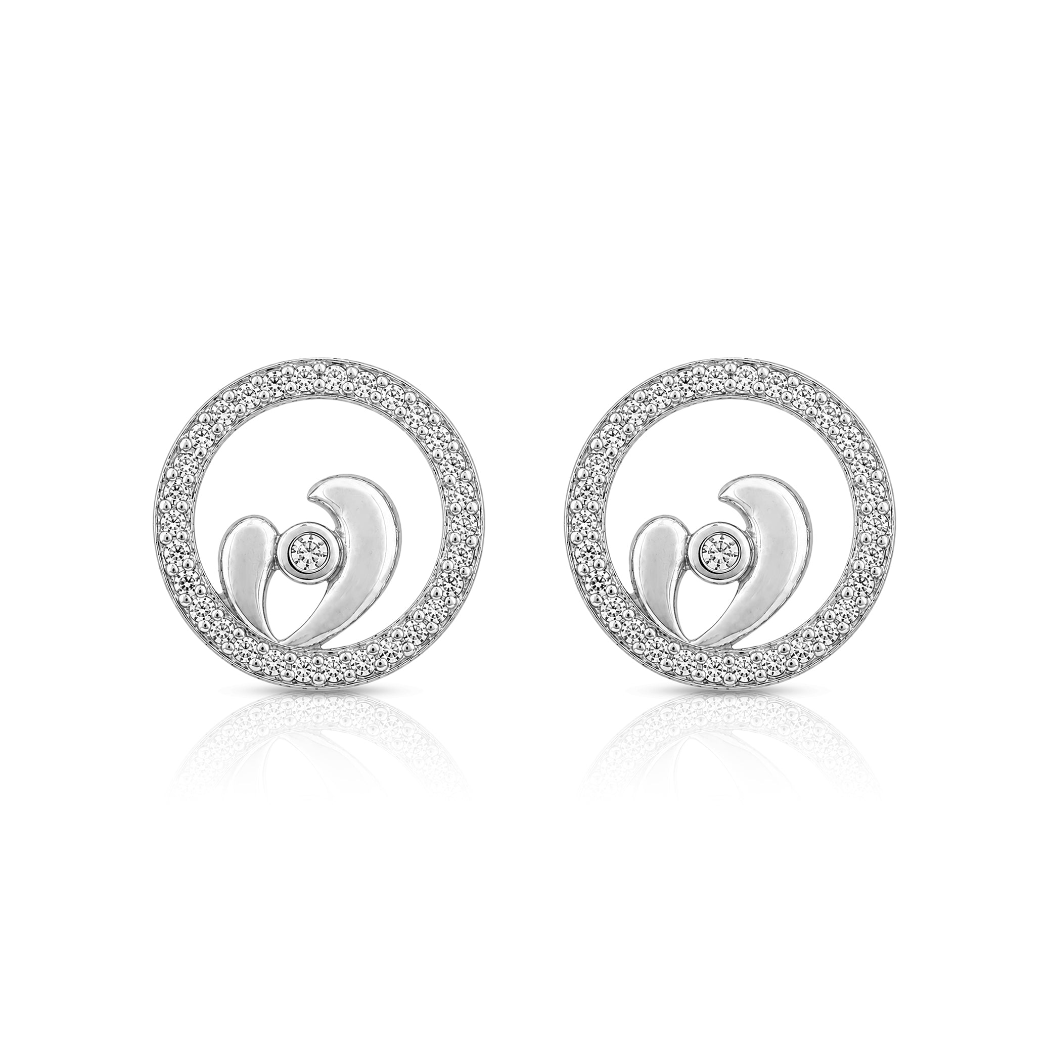 Eternal Circle Sparkle 925 Sterling Silver Stud for Women