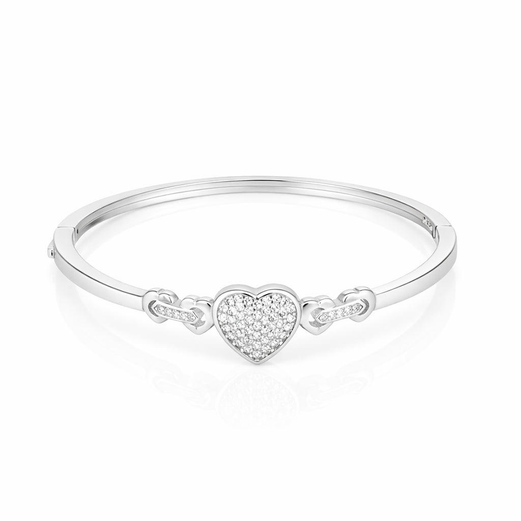 Eternal Heart Glow 925 Sterling Silver Bracelet