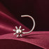 Eternal Bloom 925 Sterling Silver Sunflower Charm Nosepin