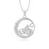 Eternal Cats Love Rhodium Plated Infinity Hearts Pendants
