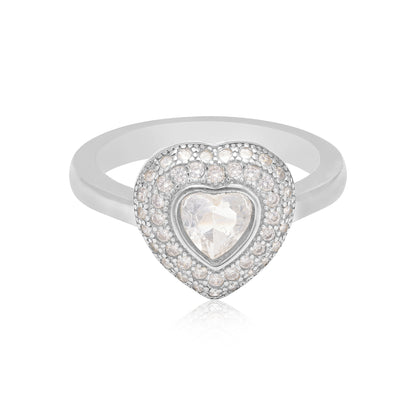 Eternal Heart Shine 925 Rhodium Plated Ring 
