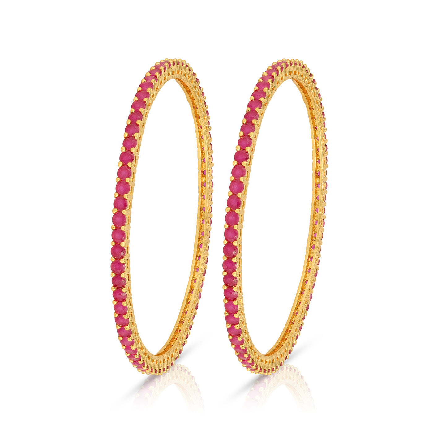 Eternal Ruby Glow  925 Sterling Silver Bangle for Women