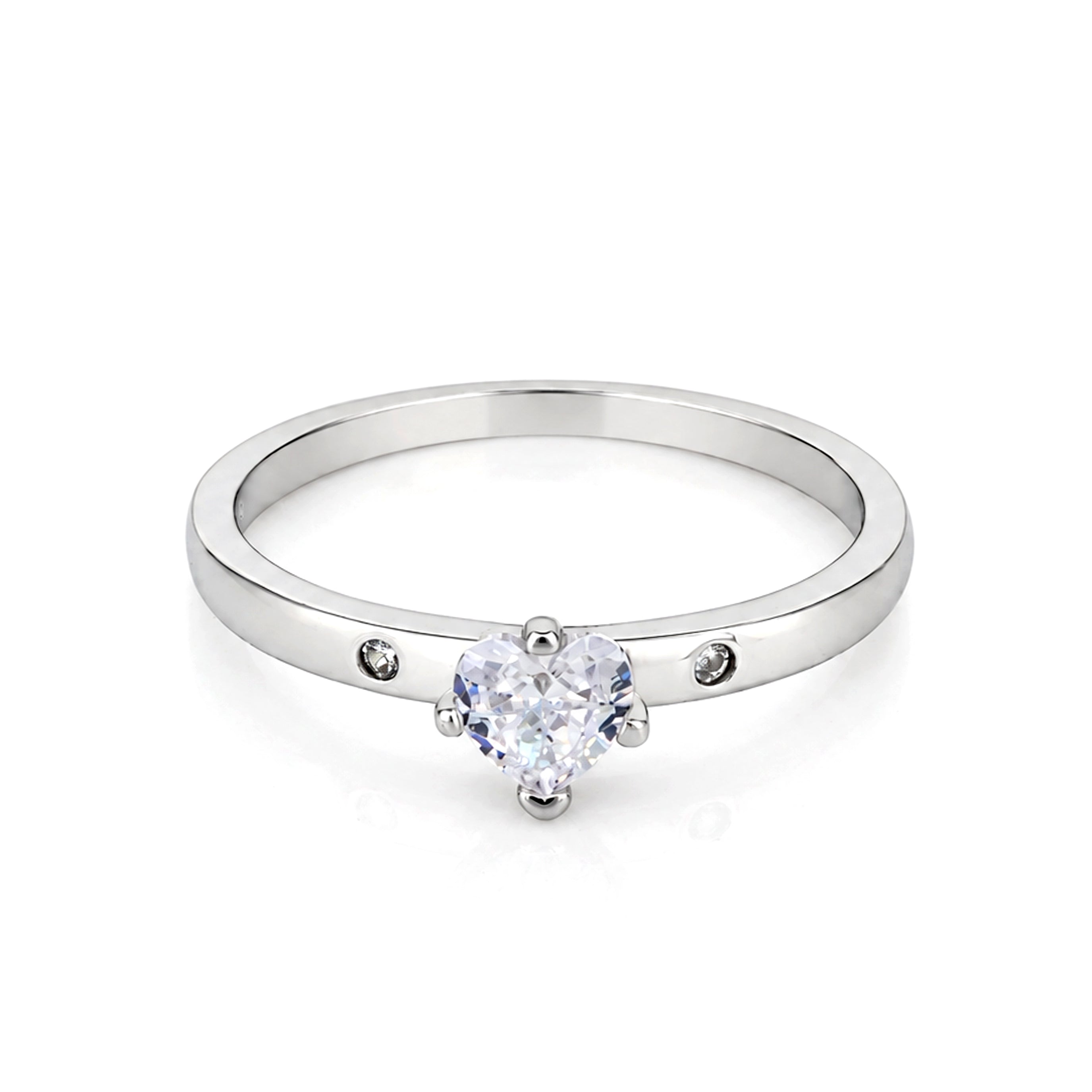 Eternal Shine Solitaire Statement Glamour 925 Sterling Silver Ring for women