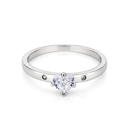 Eternal Shine Solitaire Statement Glamour 925 Sterling Silver Ring for women
