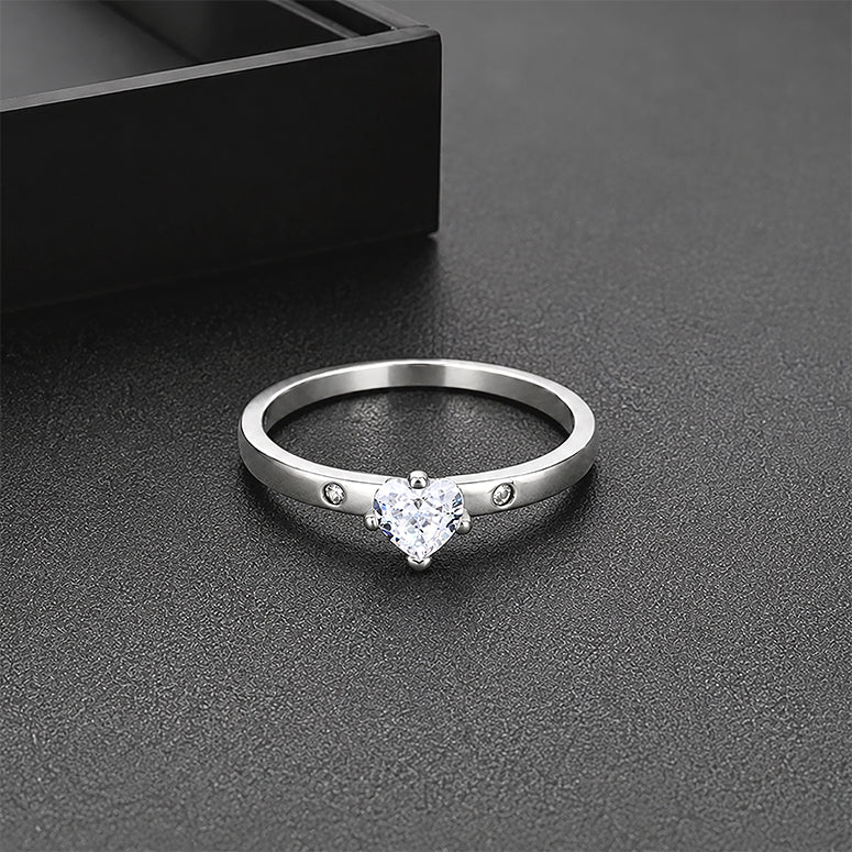 Eternal Shine Solitaire Statement Glamour 925 Sterling Silver Ring for women