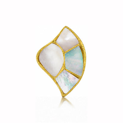 Ethereal Pearl 925 Sterling Silver Artistic Nosepin