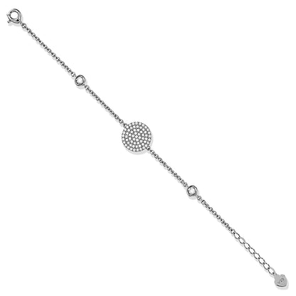 Ethereal Sparkle 925 Sterling Silver Round Bracelet for Women