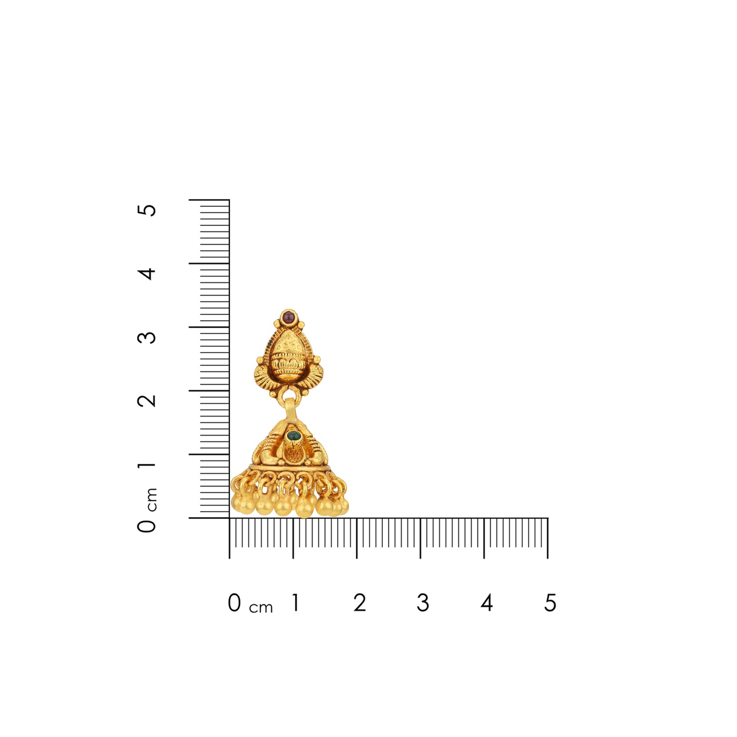 Ethnic Gold Plated Peacock Silver Jhumka for Women