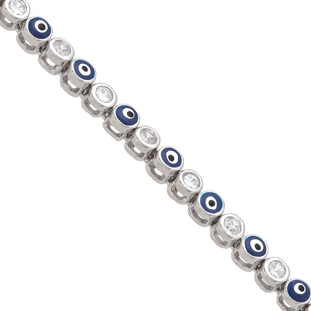 Evil Eye Bracelet in 92.5 Silver Jewellery