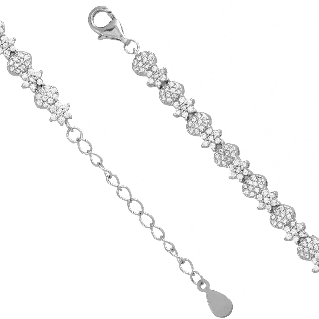 Feminine Flair Silver Bracelet