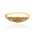 Fl925 Sterling silver Antique Lakshmi Nandhi Red Stoned Kada For Women