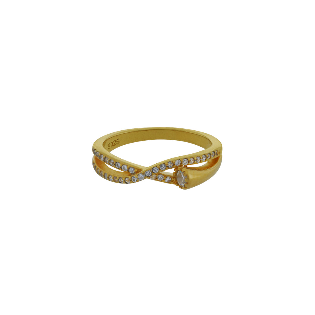 925 Sterling Silver Fancy Flair Silver Ring