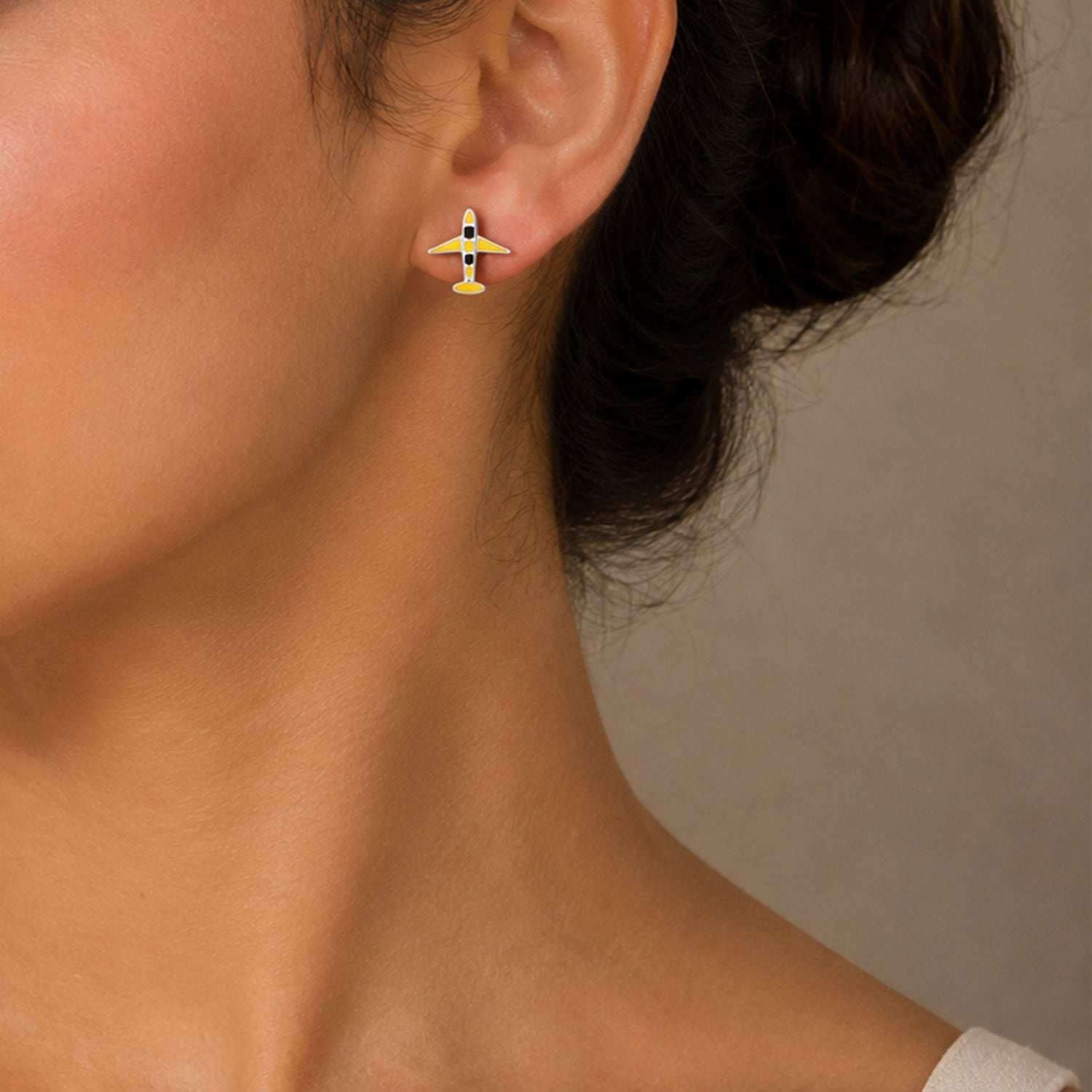 Flight Charm 925 Sterling Silver Designer Earrings