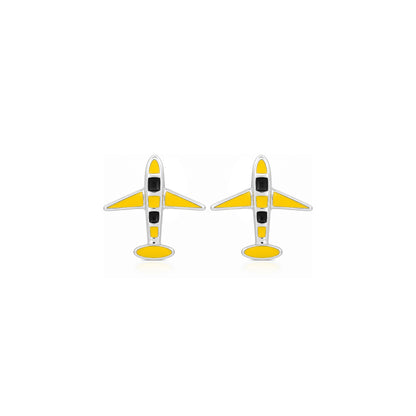 Flight Charm 925 Sterling Silver Designer Earrings