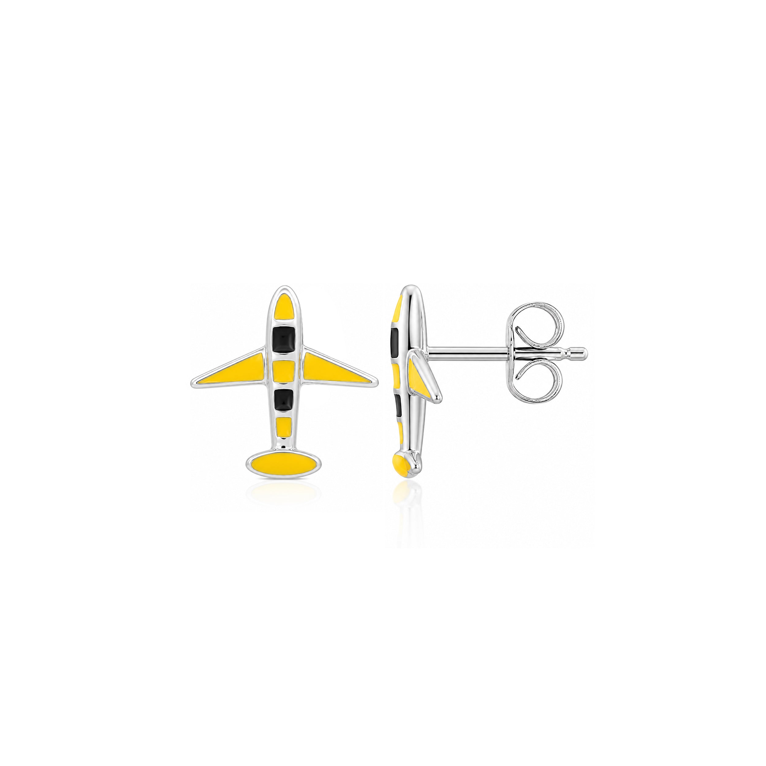Flight Charm 925 Sterling Silver Designer Earrings