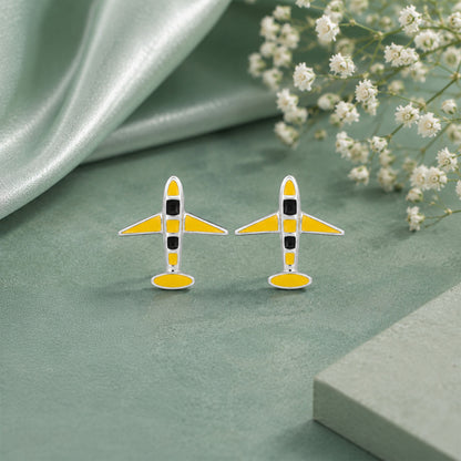 Flight Charm 925 Sterling Silver Designer Earrings