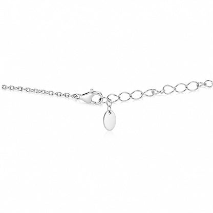 Floating Multi Disc Fringe Silver Chain