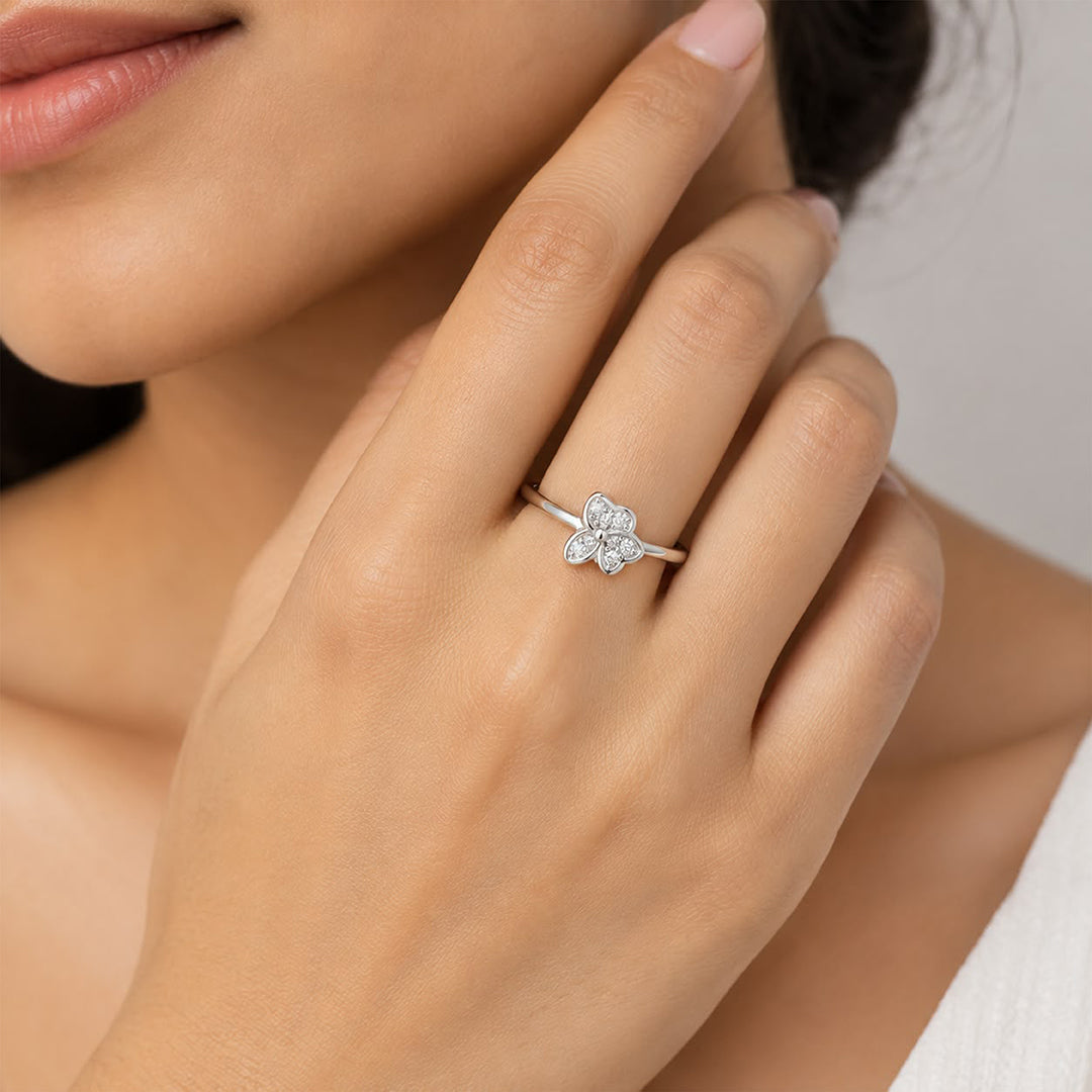 Flora Blossom Sterling Silver Ring