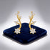 Floral Radiance 925 Sterling Silver Golden Climber Earrings