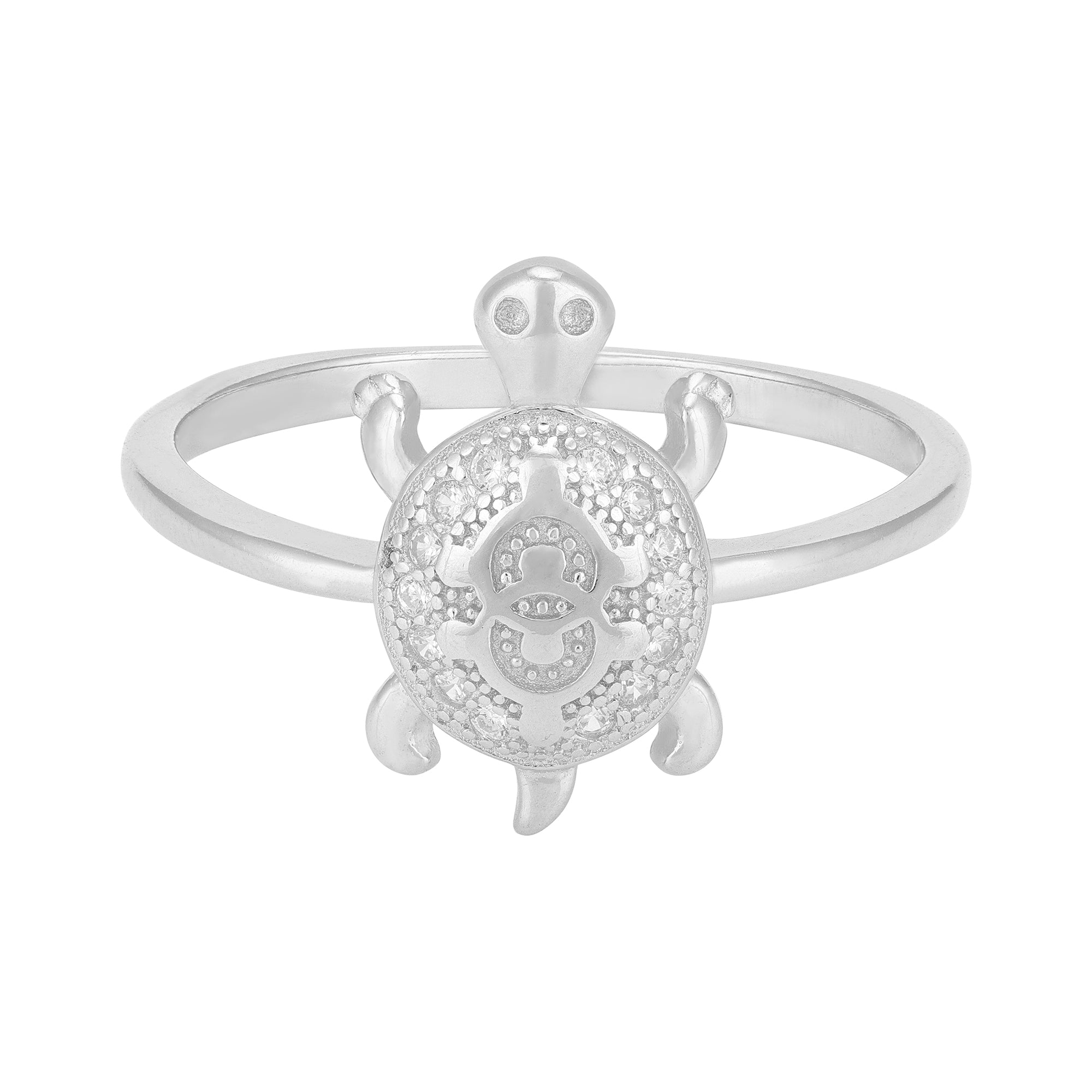 Floral Shell Chelonian 925 Sterling  Silver Ring for Men