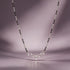 Floral Silver Marquise Crystal Mangalsutra Chain Pendant
