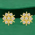 Floral Sparkle Cluster 925 Sterling Silver Stud Earrings