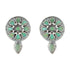 Floral Turquoise Elegance 925 Oxidised Earrings