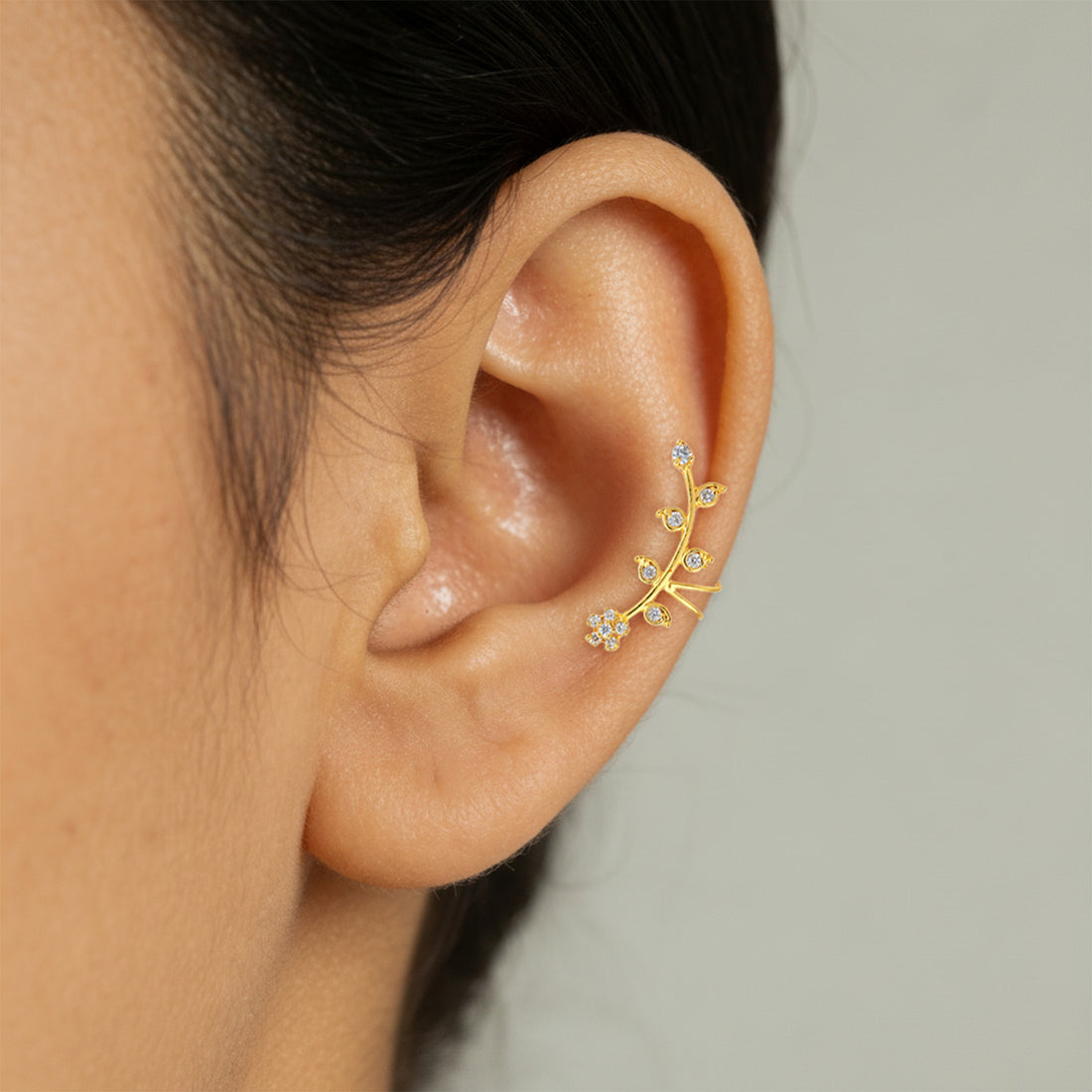 Floral Vine 925 Sterling Silver Statement